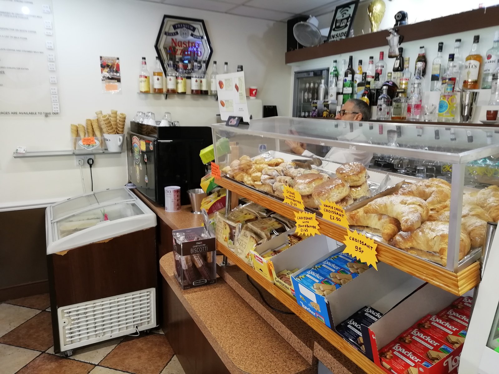 Cafe waitressing and bar service
